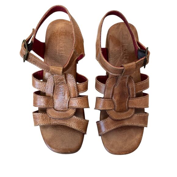 BEDSTU Fabiola Platform Sandal Tan Rustic Size 6 - Picture 9 of 10